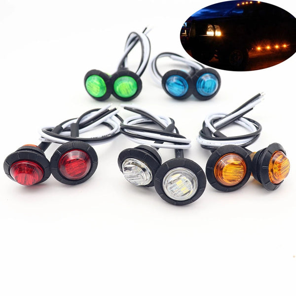 3-LED Truck Side Signal Light Universal 3/4"