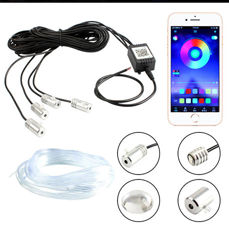 9 in 1 optical fiber car light