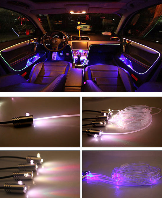 9 in 1 optical fiber car light