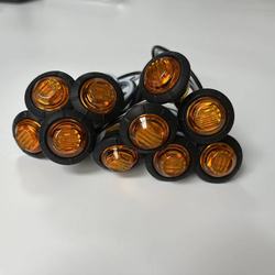 3-LED Truck Side Signal Light Universal 3/4"